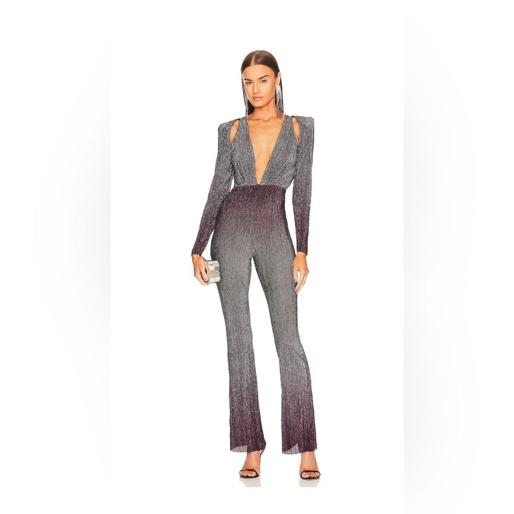 Palmira Jumpsuit in Grey Mauve by Michael Costello. Only worn once.